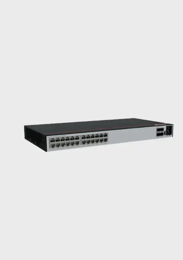 Изображение Коммутатор S5755-H24N4Y-A (24*10/100/1000/2.5GBASE-T ports, 4*25GE SFP28 ports, built-in AC power, front access)